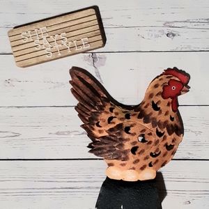 Mother hen tealight candle holder